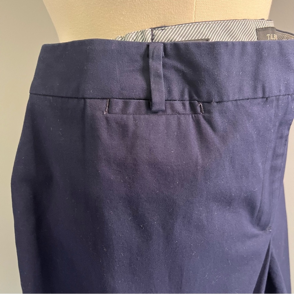 Talbots Heritage 16W Navy Blue Straight Leg Cropped Pants - Picture 4 of 12